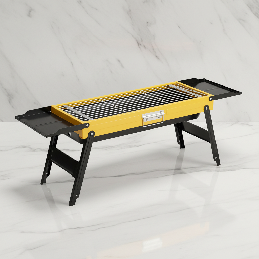 Foldable BBQ Charcoal Barbecue Grill Steel Stainless Garden Picnic Camping Stove