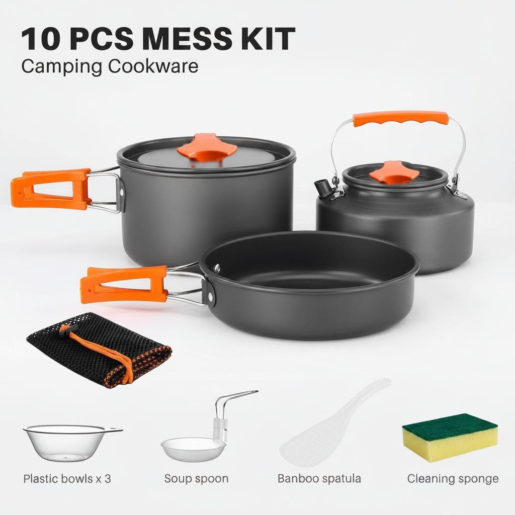Camping Set - Flat Lay