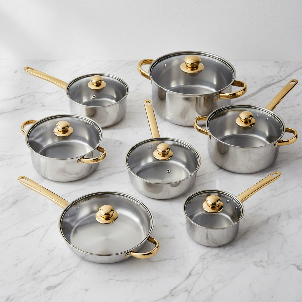Cookware Set - Flat Lay