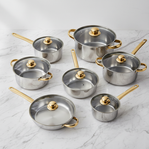 Cookware Set - Flat Lay