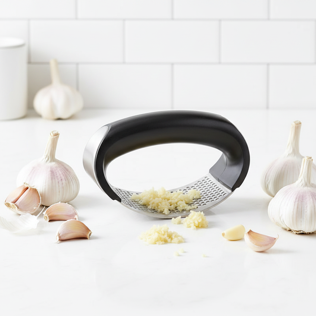 Garlic Press - Lifestyle with Garlic